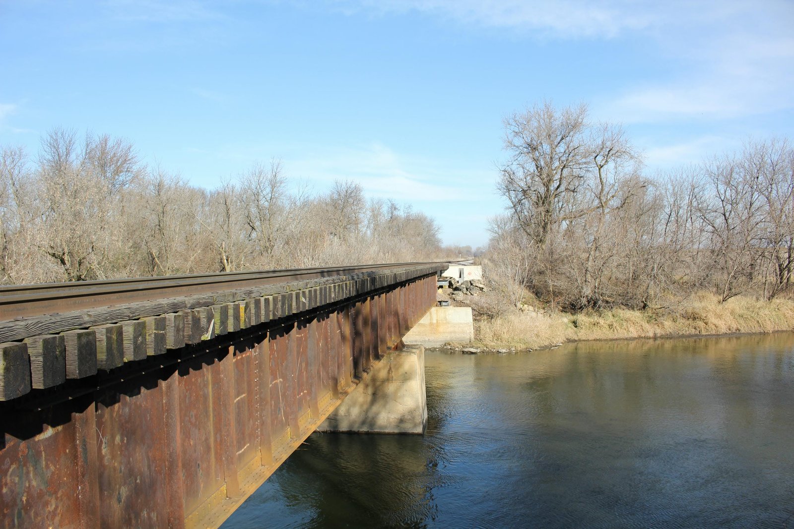 Looking north